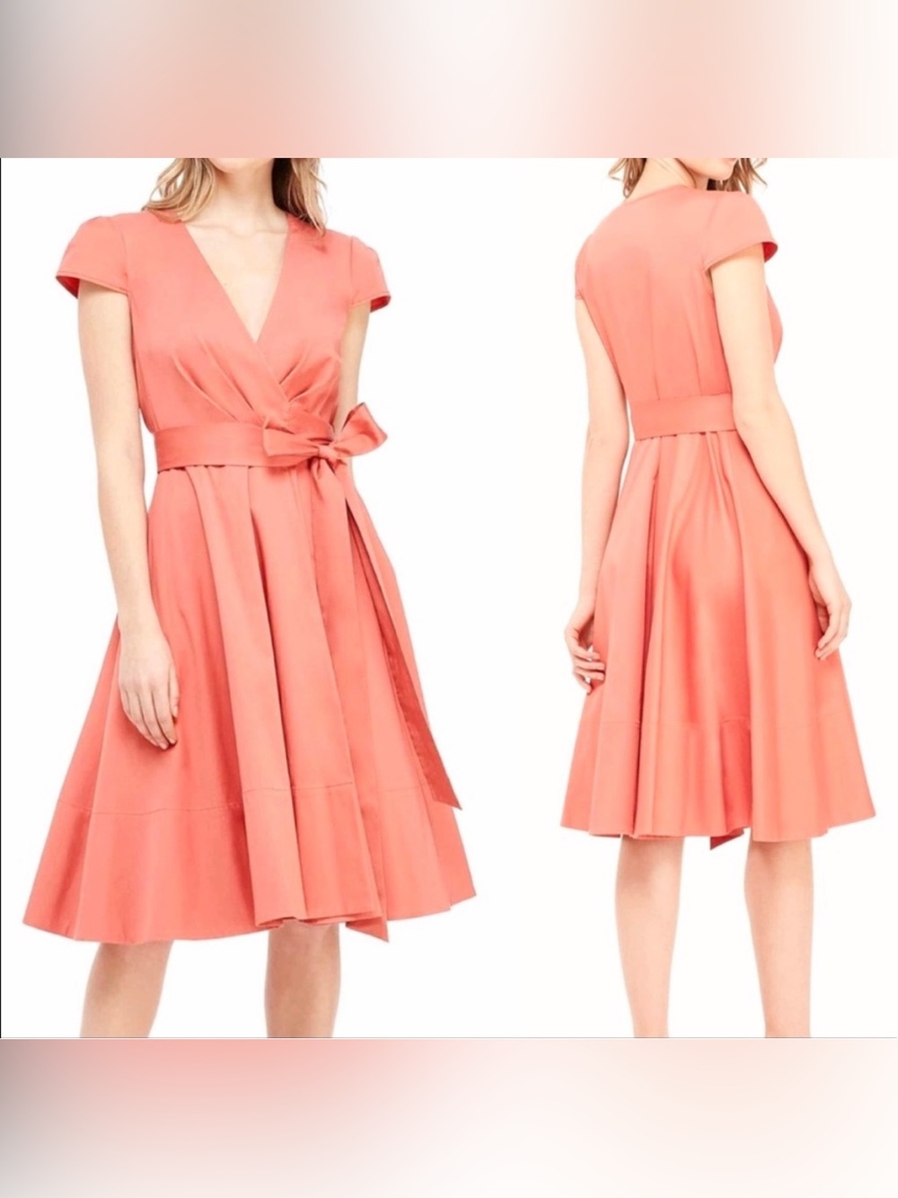 NWT Gal Meets Glam Addison Cap Sleeve Wrap Dress